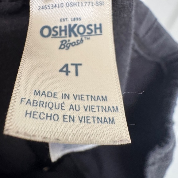 OshKosh B'gosh 4T Girls Black Stretch Casual Leggings Pants - Picture 4 of 4